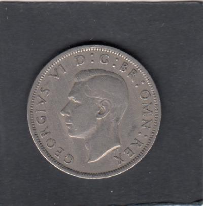 Beschrijving: 1/2 Crown  GEORGIUS VI  